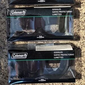 4 PACK - MadDog Gear Black Outdoor ATV UTV Riding Goggles Adjustable Strap